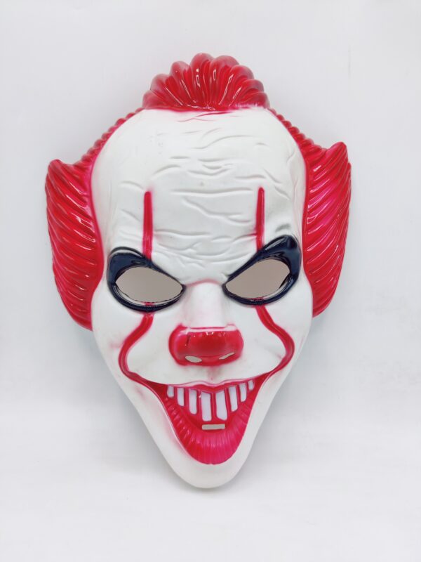 Terrifying Red-Haired Clown Mask for Halloween and Cosplay