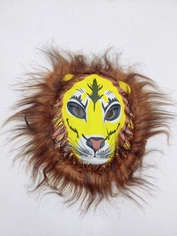 Lion Mask with Fur for Kids and Costume Parties