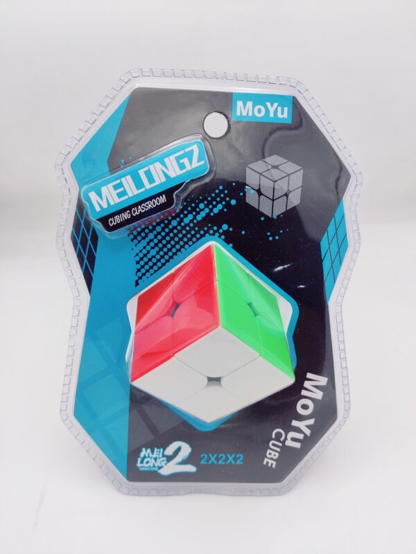 MoYu 2x2 Cube Puzzle – Compact Brain Teaser for Kids & Adults, Smooth and Durable Design