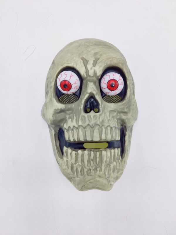 Terrifying  Skull Mask with Popping Eyes - Image 4