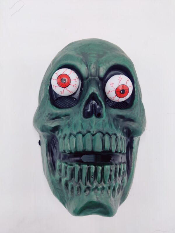 Terrifying  Skull Mask with Popping Eyes - Image 3