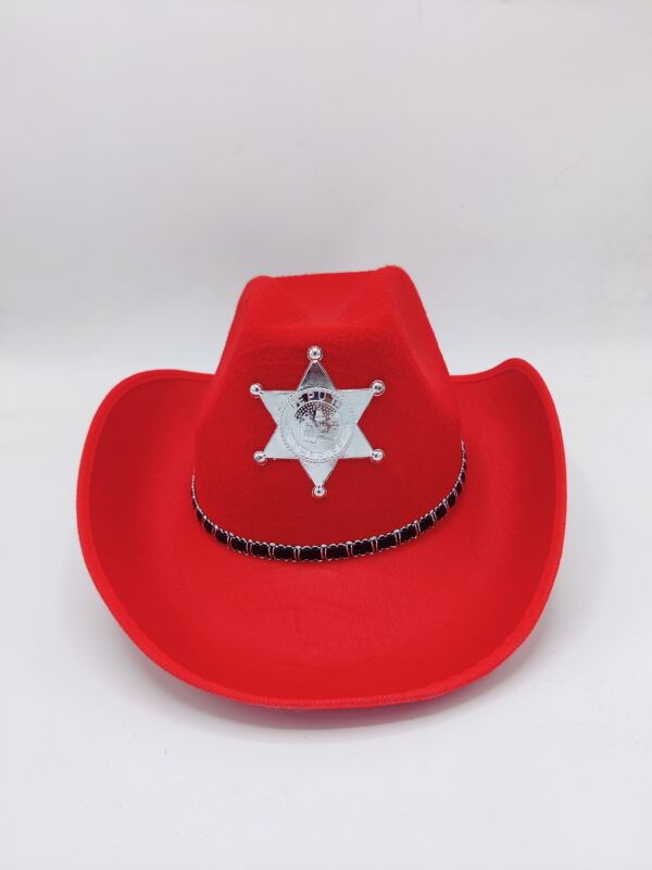 Sheriff Cowboy Hat for Kids and Costume Parties - Image 3